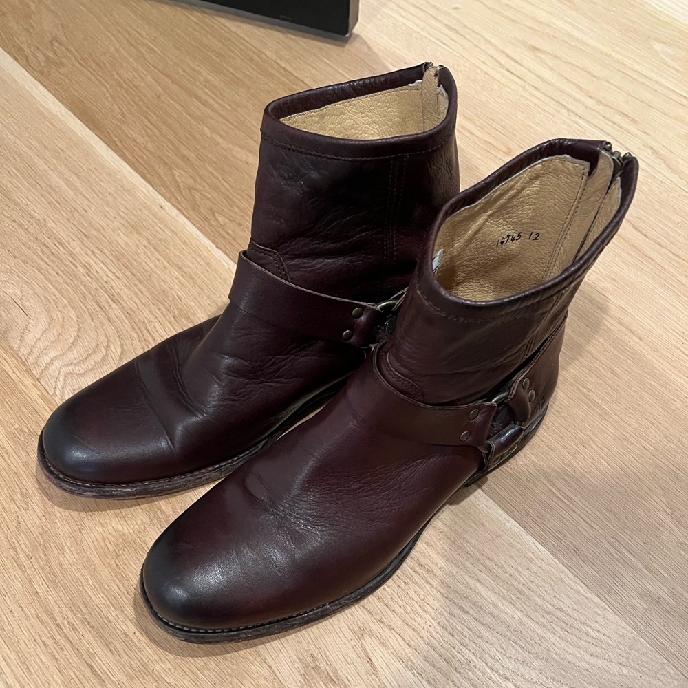 Men's Frye Conway Harness round toe boots
